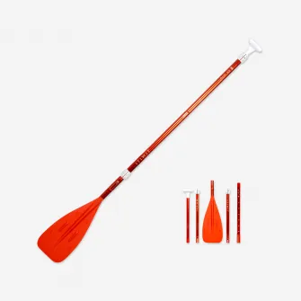 Decathlon Pagaie SUP ultra-compacta, 5 segmente (160-220 cm Portocaliu)., M