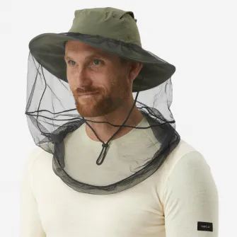 Decathlon Palarie Anti-insecte Trekking in zone tropicale Tropic 900 Kaki Adulti, 56-59cm