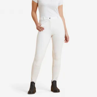Decathlon Pantalon 100 Concurs Echitatie Alb Dama, 46