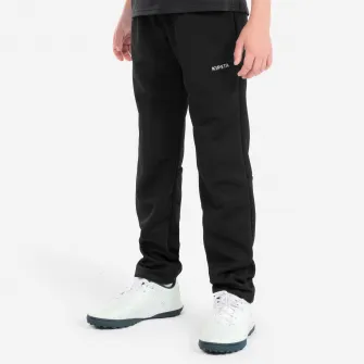 Decathlon Pantalon de trening Fotbal Essentiel CLUB Negru Copii, 10-11 Ani