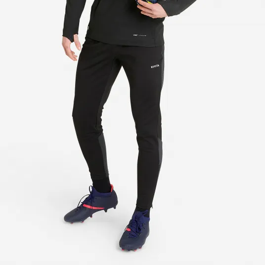 Decathlon Pantalon de trening Fotbal VIRALTO CLUB Gri-Negru Adulti, M / W32 L33