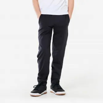 Decathlon Pantalon de trening Respirant si calduros Educatie fizica S500 Negru Baieti, 5-6 Ani