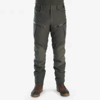 Decathlon Pantalon impermeabil calduros 900 Verde Barbati, L