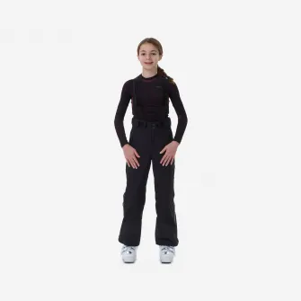 Decathlon Pantalon schi 980 Cluburi si competitii Negru Copii, 8 Ani