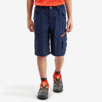 Decathlon Pantalon Scurt Drumetie la munte MH500 Albastru Copii 7-15 ani, 8-9 Ani
