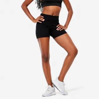 Decathlon Pantalon scurt Slim 500 Fitness Negru Dama, S