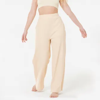 Decathlon Pantalon yoga retreat Bej crem Dama, XL / W35 L31