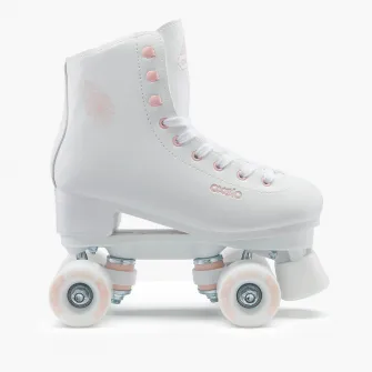 Decathlon Patine cu rotile QUAD 100 Alb Copii/Adulti, 39