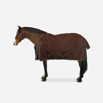 Decathlon Patura Protectie Echitatie Exterior Impermeabila Allweather Light Maro Ponei/Cal, 155cm