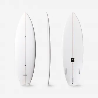Decathlon Placa shortboard valuri mici Futures fara inotatoare Alb, 6'