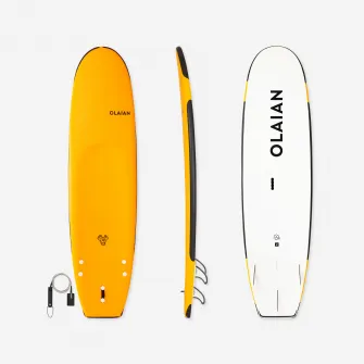 Decathlon Placa spuma surf 100'' 7'5'' 84 L + leash, Marime unica
