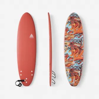 Decathlon Placa surf spuma 7' 500 Portocaliu, Marime unica