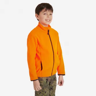 Decathlon Polar 100 calduros portocaliu fluo Copii, 6 Ani