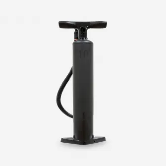Decathlon Pompa de mana caiac-canoe actiune dubla, presiune joasa:0-10 PSI Negru, Marime unica