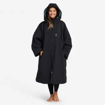 Decathlon Poncho baie 950 Negru Adulti, Marime unica