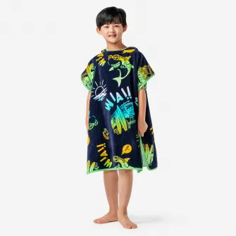Decathlon Poncho baie surf 110 - 135 cm 500 Vanlife Albastru, Marime unica