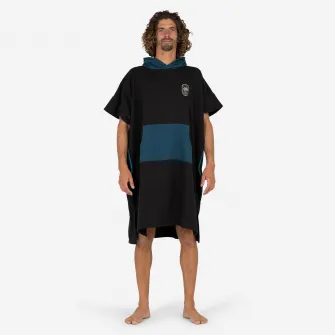 Decathlon Poncho de baie 500 Negru Adulti, Marime unica