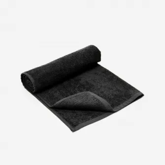 Decathlon Prosop din bumbac fitness 90x50 cm Negru, Marime unica