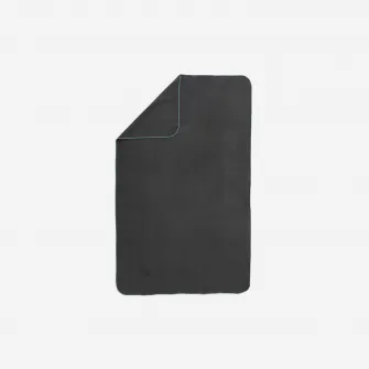 Decathlon Prosop Microfibra marimea L 80 x 130 cm Negru, Marime unica