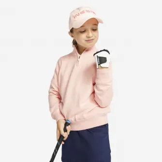 Decathlon Pulover de golf Protectie Vant MW500 roz Copii, 10-11 Ani