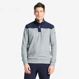 Decathlon Pulover navigatie Sailing 100 Gri-Albastru Barbati, 2XL