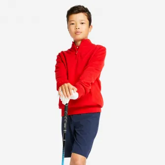 Decathlon Pulover Protectie Vant Golf Rosu Copii, 8-9 Ani