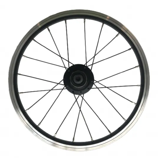 Decathlon Roata spate 16'' monobrat caseta v-brake negru pentru bicicleta fold light 1'', 16''