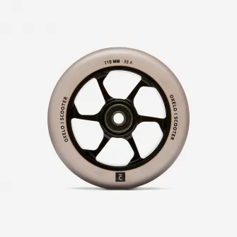 Decathlon Roata Trotineta Freestyle aluminiu PU 110 mm Gri, Marime unica