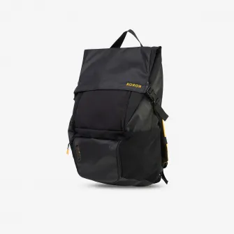 Decathlon Rucsac Hochei pe iarba FH500 Negru-Galben Adulti/Copii, 25 Litri