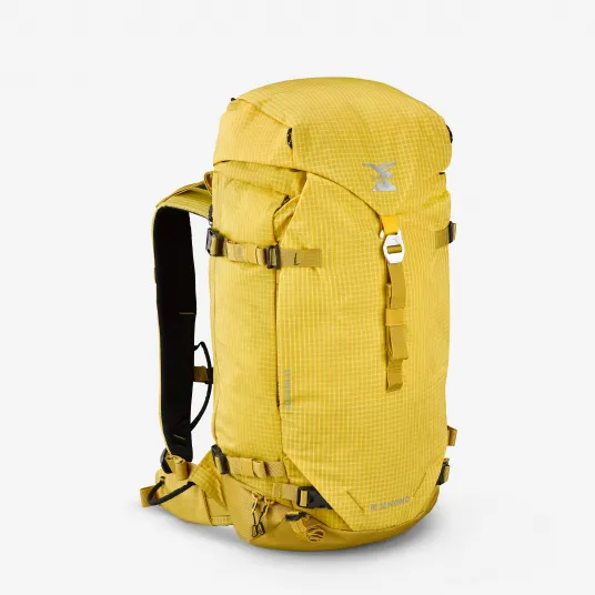 Decathlon Rucsac poilvalent modulabil Alpinism 33L Galben, Marime unica