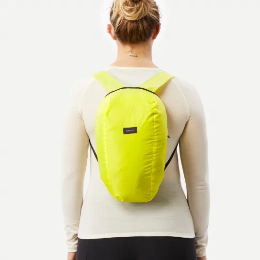 Decathlon Rucsac trekking calatorie Compact Travel 10L Galben, Marime unica