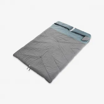 Decathlon Sac de dormit dublu pentru camping 0° Bumbac ULTIM COMFORT - 2 persoane, Marime unica