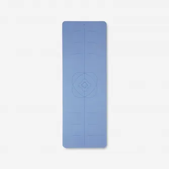 Decathlon Saltea yoga aderenta optima grosime 4 mm Albastru, Marime unica