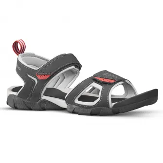 Decathlon Sandale Drumetie in natura NH100 Negru-Rosu Barbati, 39