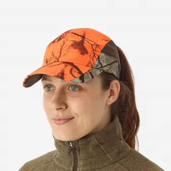 Decathlon Sapca usoara si respiranta 500 Camuflaj Treemetic Portocaliu Dama, universala