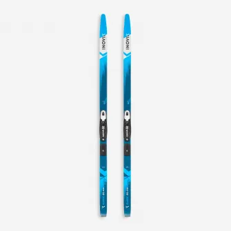 Decathlon Schiuri clasice schi fond 150 cu piei Copii, 145cm