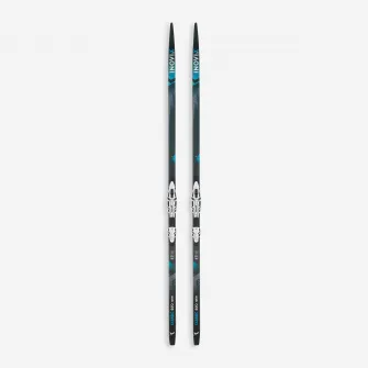 Decathlon Schiuri clasice schi fond 550 cu piei - Camber SOFT + legaturi XCELERATOR PRO, 188cm