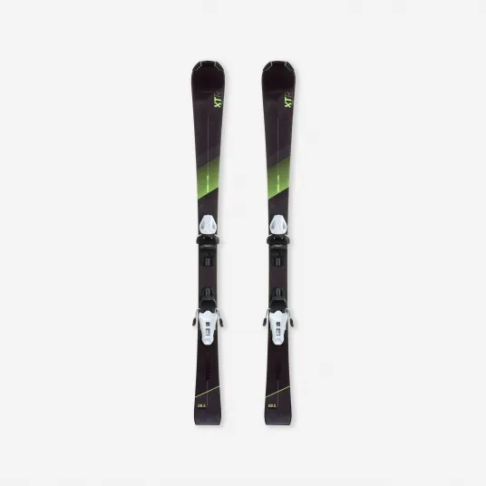 Decathlon Schiuri cu legaturi BOOST 900 Negru-Galben Copii, 140 CM