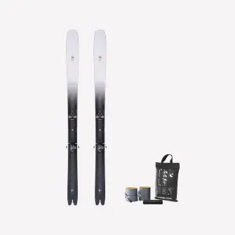 Decathlon Schiuri schi de tura cu legaturi si piei WILDER 102, 185cm