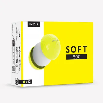 Decathlon Set 12 Mingi 500 Soft Galben, Marime unica