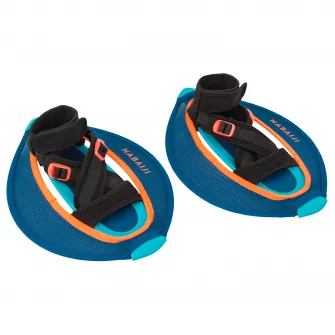 Decathlon Set 2 accesorii acvatice PULLSTEP mesh Aquagym/Aquafitness Albastru-Portocaliu, Marime unica