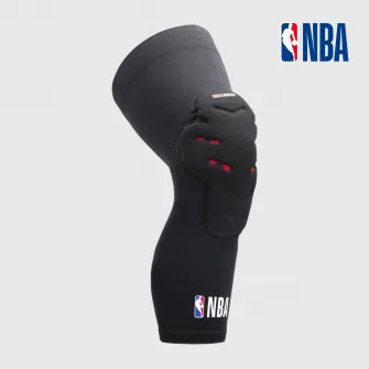 Decathlon Set 2 Genunchiere de Protectie Baschet KP500 NBA DUALSHOCK Negru Copii, 0
