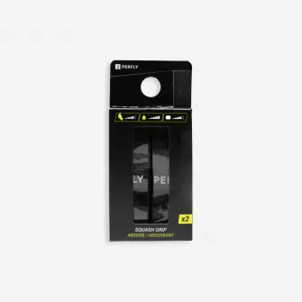 Decathlon Set 2 Gripuri Squash ABSORB Negru, Marime unica