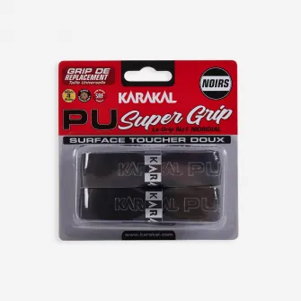Decathlon Set 2 Gripuri Squash Karakal Super PU GRIP Negru, Marime unica