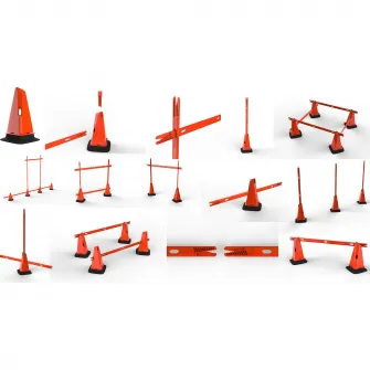 Decathlon Set 2 Jaloane Modulabile Fotbal 90 cm Portocaliu, Marime unica