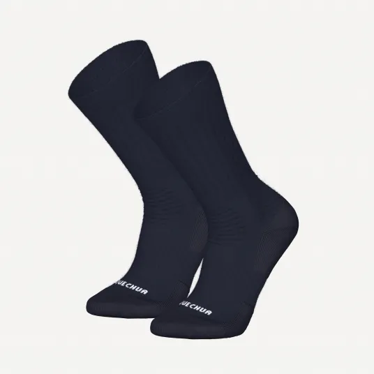 Decathlon Set 2 Perechi Sosete Mid Iarna Calduroase SH100 Albastru Adulti, 35/38