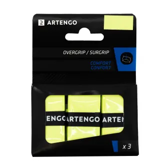 Decathlon Set 3 Overgrip Tenis Confort Galben, Marime unica