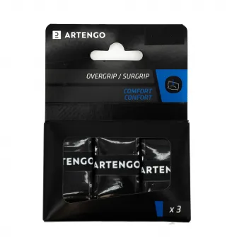 Decathlon Set 3 overgrip tenis Confort Negru, Marime unica
