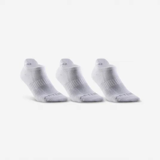 Decathlon SET 3 PERECHI DE SOSETE SPORT SCURTE RS 500 ALB, 39/42
