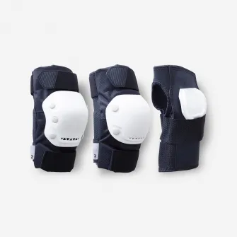 Decathlon Set 3 perechi protectii role Fit500 Albastru inchis Adulti, S